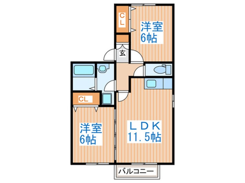 間取図 アンビックス利府参番館