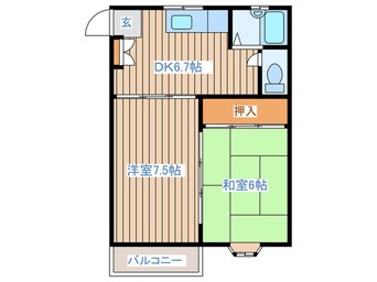 間取図 ウィン中倉Ⅰ