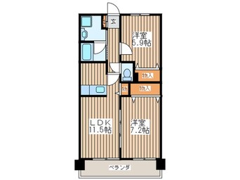 間取図 ドエル多賀城