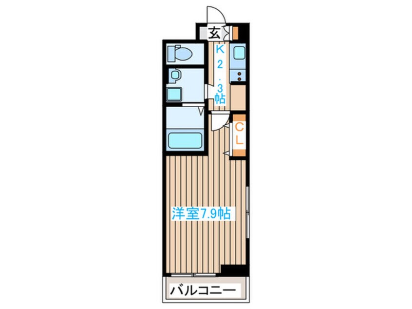 間取図 クレメント名取Ⅲ