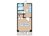 ｃｏｚｚｙ　ｈｏｕｓｅ　235 1Kの間取り