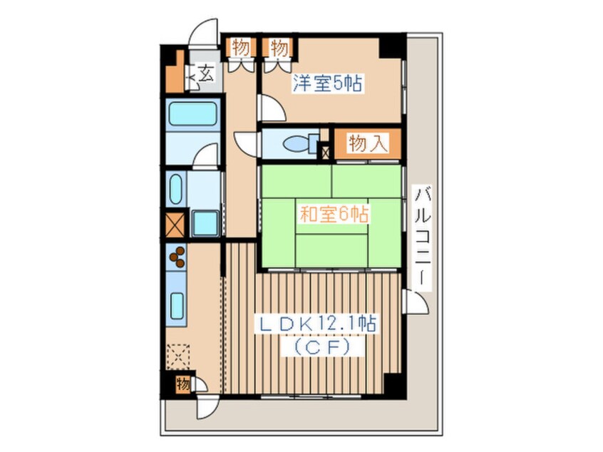 間取図 フレ－ル仙台泉中央