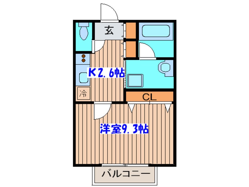 間取図 コージーコート北仙台