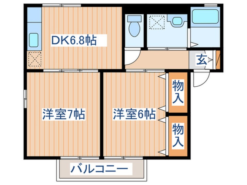 間取図 グリーンゲーブルズD