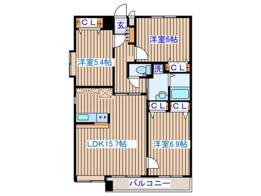 間取図 セレッソ泉中央