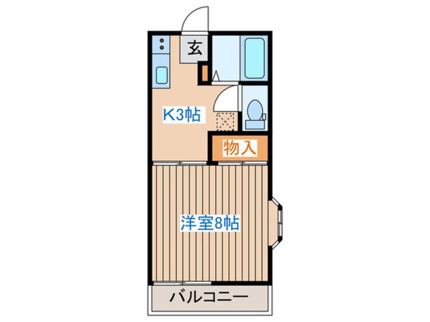 間取図 ベルグラン宮城野Ⅱ