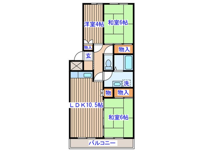 間取り図 向栄コーポ