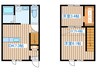山風木Ⅱ 2DKの間取り