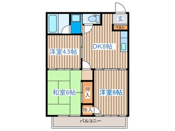 間取図 光コーポA