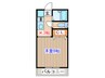 堂林コーポ 1Kの間取り