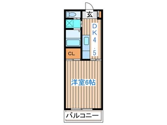 間取図 プラザ鹿野