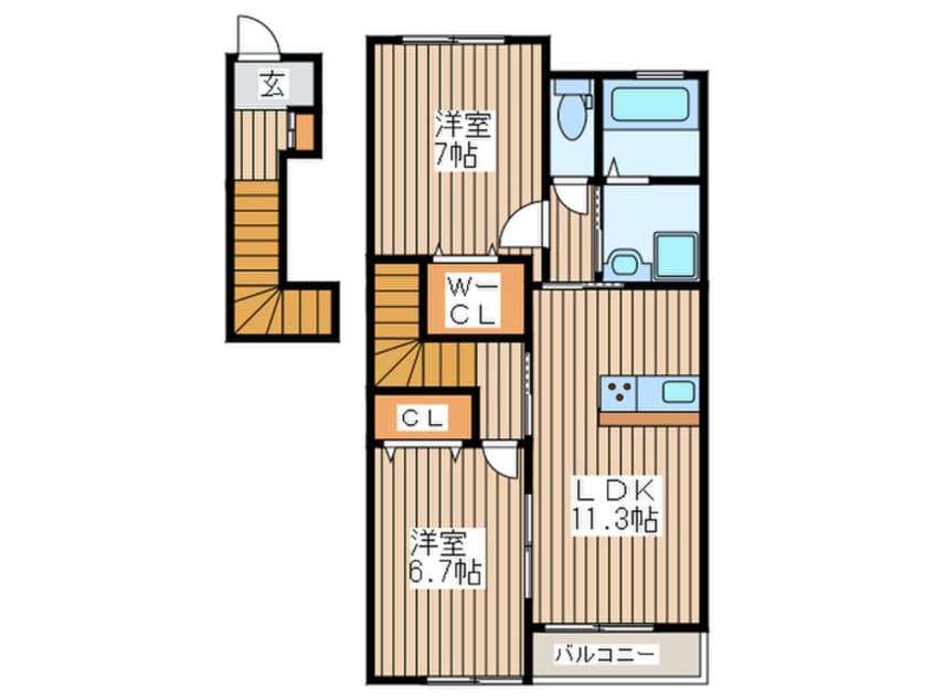 間取図 グランドソレイユ