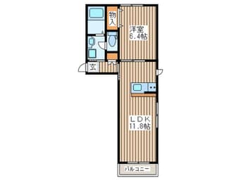 間取図 シャーメゾン梅ノ木