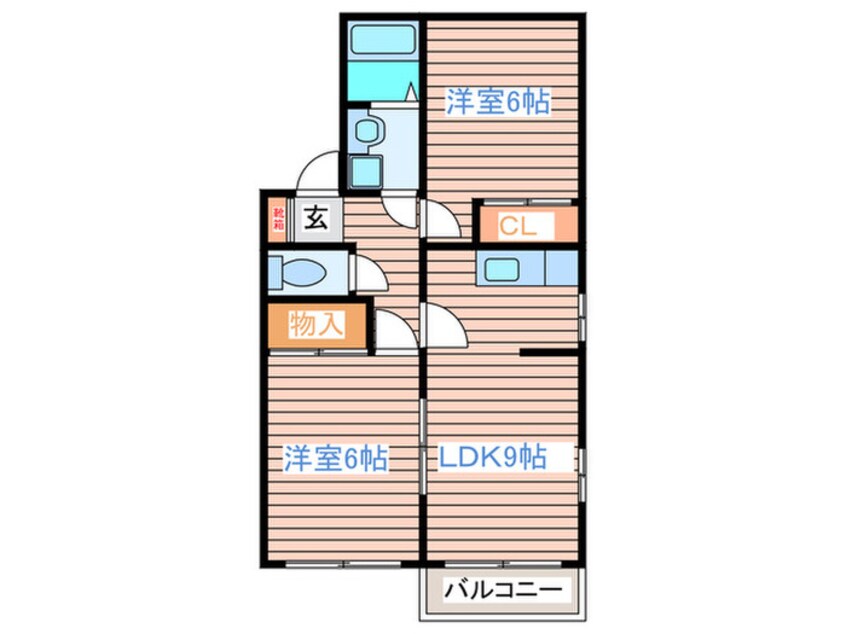 間取図 コーポ藤Ⅲ