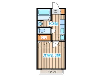 間取図 ｱﾌｫﾘｽﾃ-ｼｮﾝ新田東ｲ-ｽﾄ