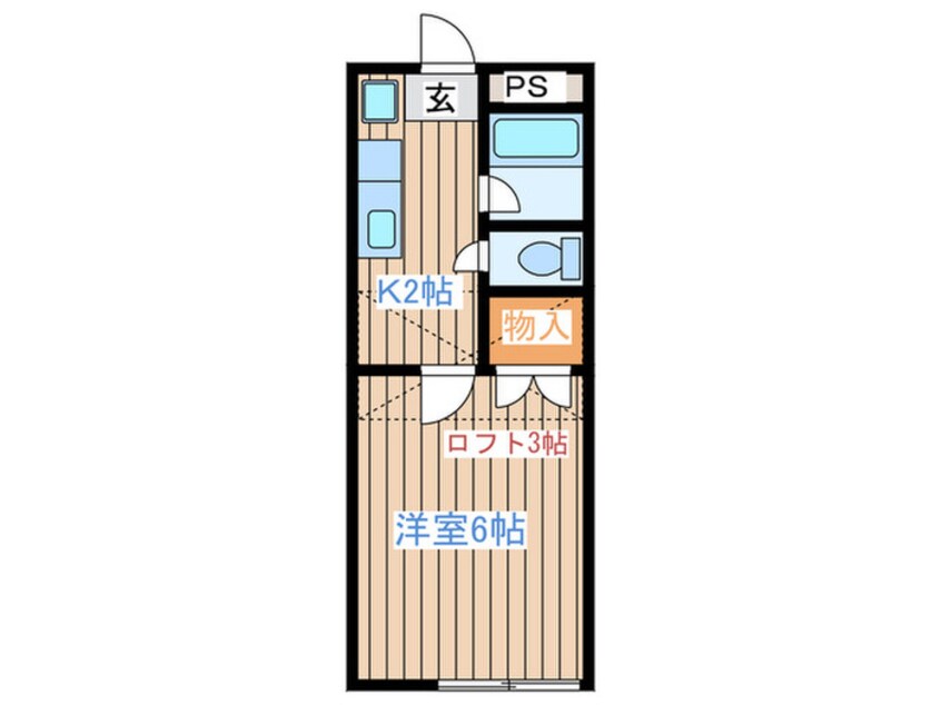 間取図 ソレアード六丁目