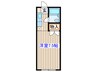 ドーム青葉 1Rの間取り