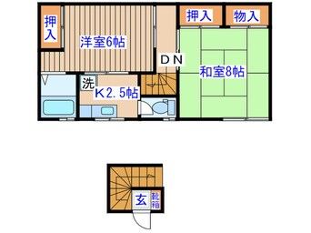 間取図 ウラベアパート