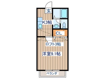 間取図 コンフォ－トＡＢＥ