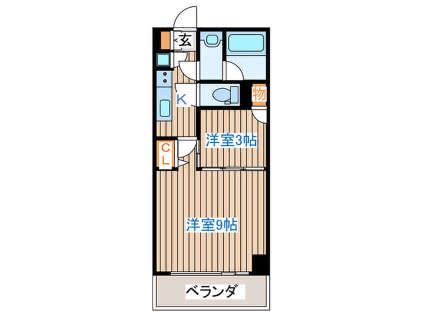 間取図 ｺﾝﾌｫｰﾄEXE新田ｽﾃｰｼｮﾝ