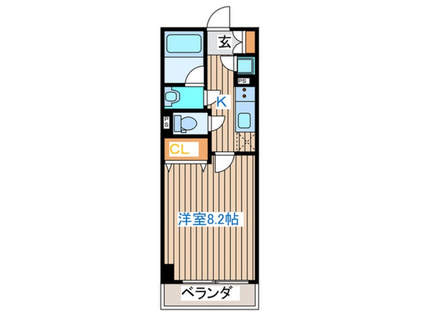 間取図 ｺﾝﾌｫｰﾄEXE新田ｽﾃｰｼｮﾝ