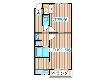 間取図 ハピネスＴＯＲＩＮＯ２