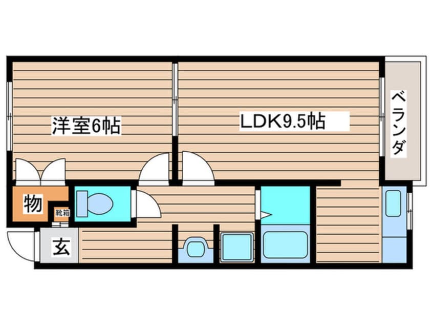 間取図 ハピネスＴＯＲＩＮＯ２