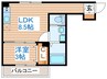 アルテラヴィータ多賀城 1LDKの間取り