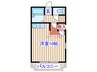 ロフティ－ハウス 1Rの間取り