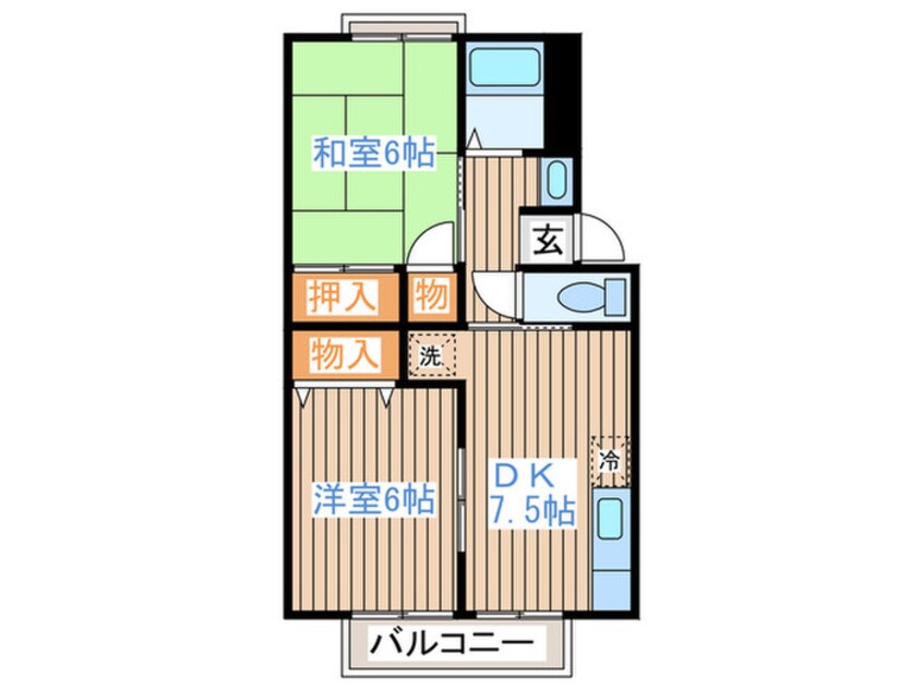 間取図 トゥインクルコート文化町３番館