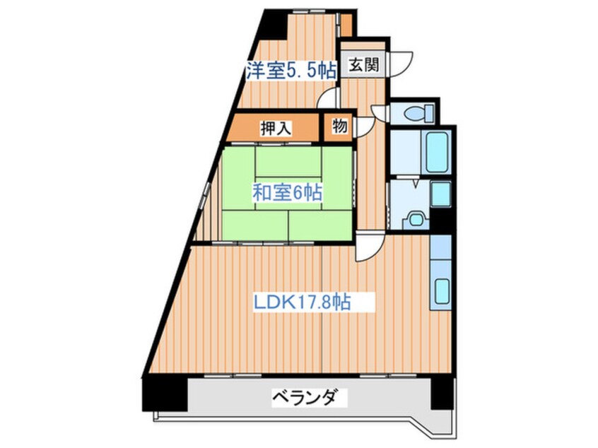 間取図 ベルソ－レ木ノ下