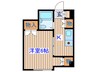ベルソ－レ北目町 1Kの間取り