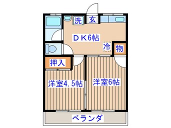 間取図 シティハイム東花2号棟