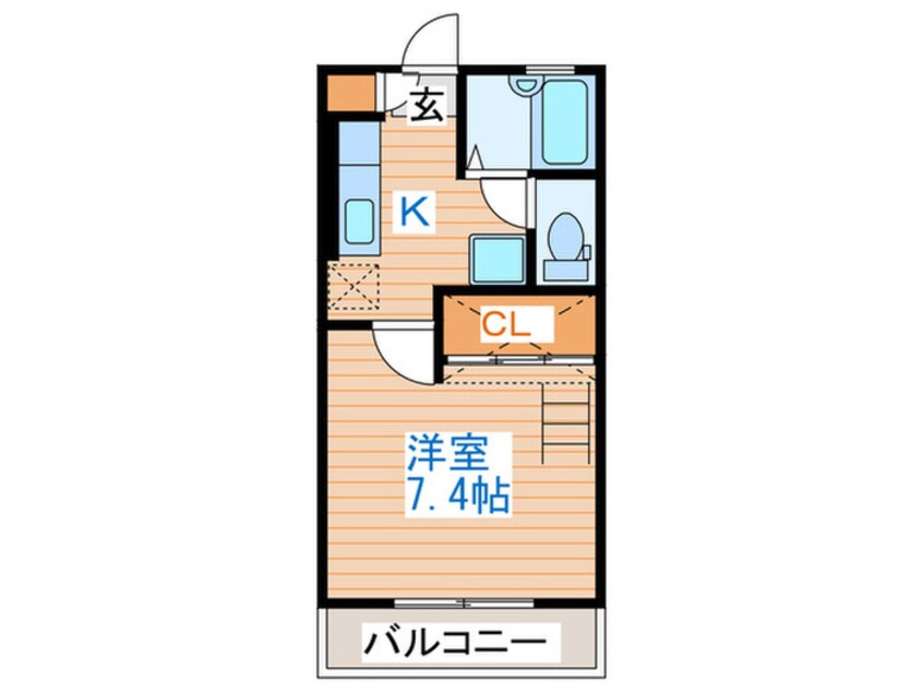 間取図 バーシティハウス留ケ谷Ｂ