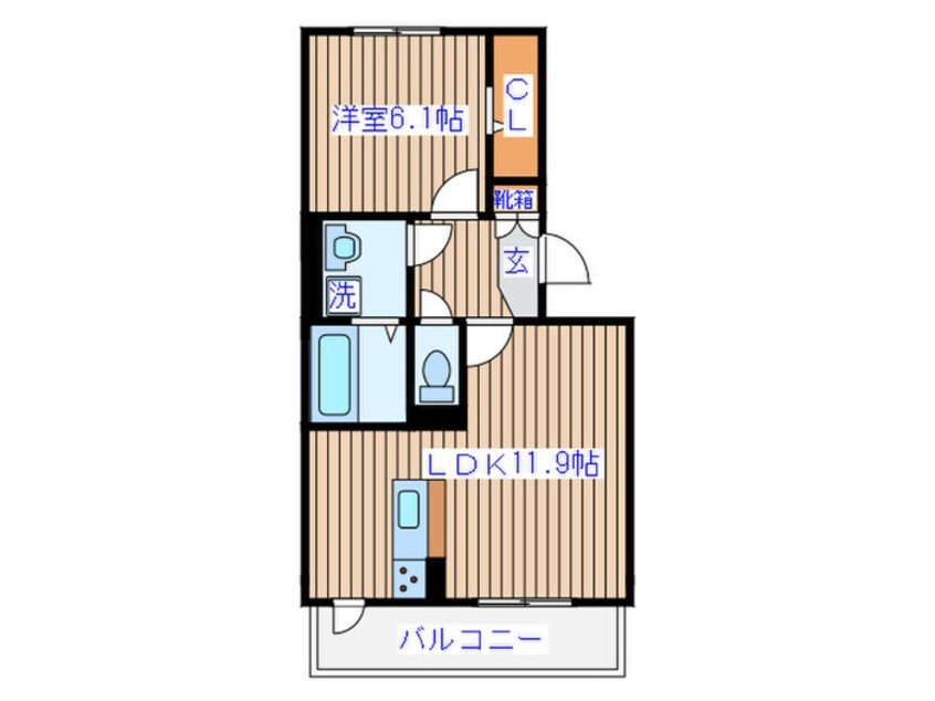 間取図 フィオーレ向山