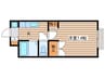 サンハイツ子平町 1Kの間取り