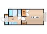 サンハイツ子平町 1Kの間取り