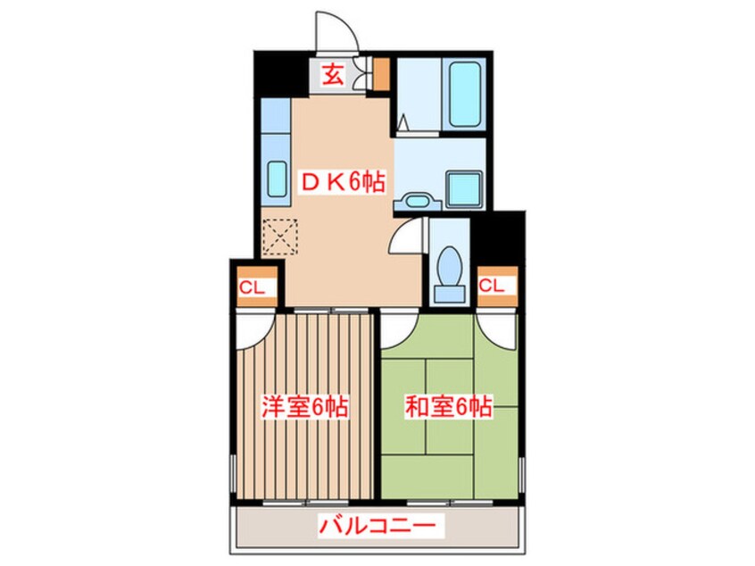 間取図 ブラヴール南仙台Ⅱ