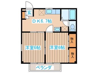 間取図 ハイツカトレア