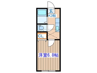 間取図 ﾎﾜｲﾄｷｬｯｽﾙ宮千代ﾋﾞﾚｼﾞC棟