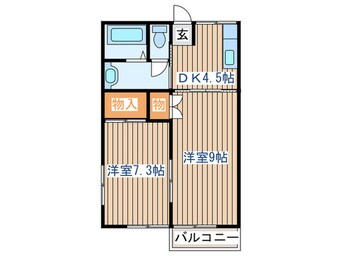 間取図 ヒルメゾン壱番館