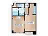 シェナンド土樋 1DKの間取り