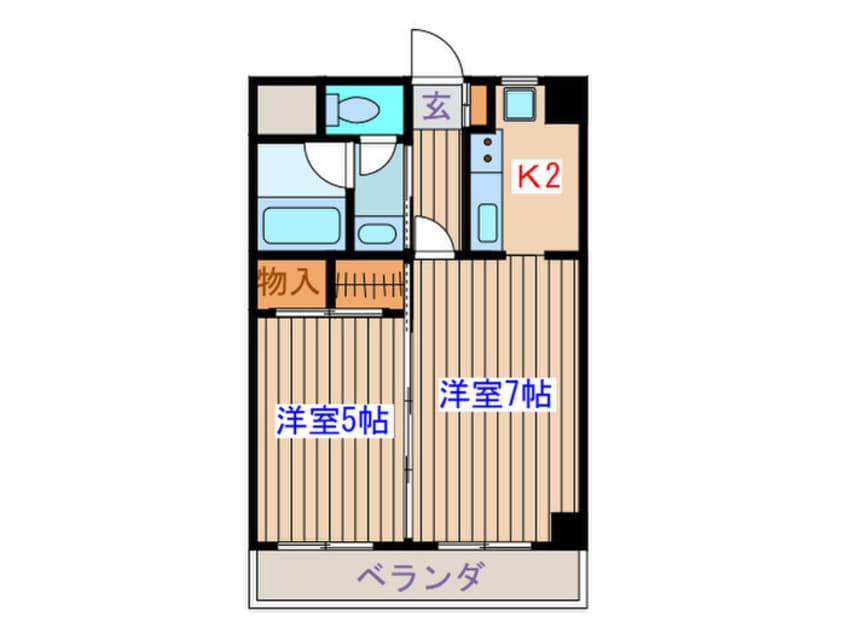 間取図 フォルス八幡