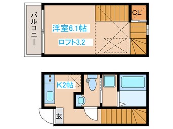間取図 D-CASA文化町