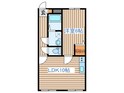 富谷レジデンスⅡの間取図