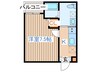 グラム 1Kの間取り