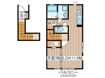 間取図 アビタシオン福田町