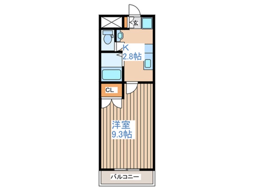 間取図 プレジデント岩沼