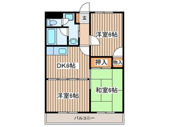 間取図 クオリティーハイム協栄　Ｄ