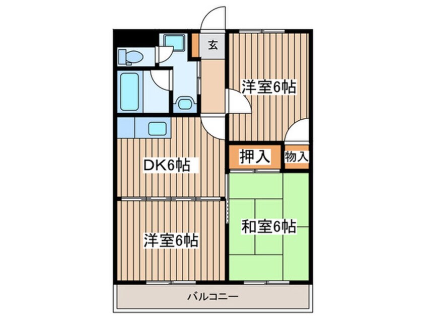 間取図 クオリティーハイム協栄　Ｄ